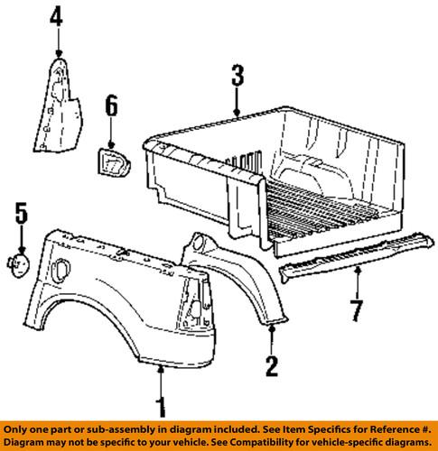 Ford oem 4l2z99405a26aa pick up box-fuel door