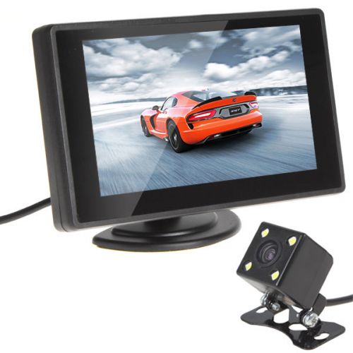 4.3&#034; color tft car rear view monitor + 420tvl 170 degree reverse backup camera