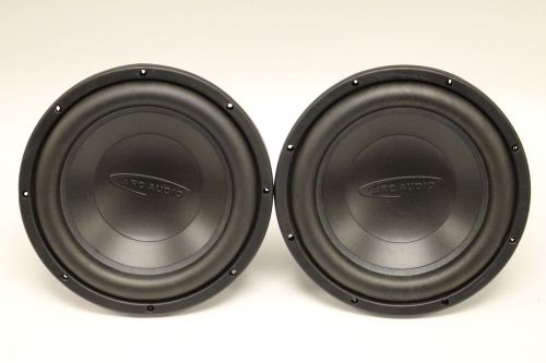 Pair of arc 10d4 arc audio sub subwoofer dual voice coil 10&#034; 4-ohm 500 watts