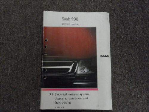 1987 1988 saab 900 3:2 electrical system system diagrams service repair manual