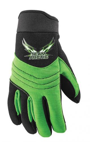 Arctic cat adult pit boss glove - black / green 5262-09