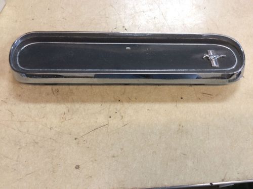 1966 ford mustang standard flat glove box door with emblem used