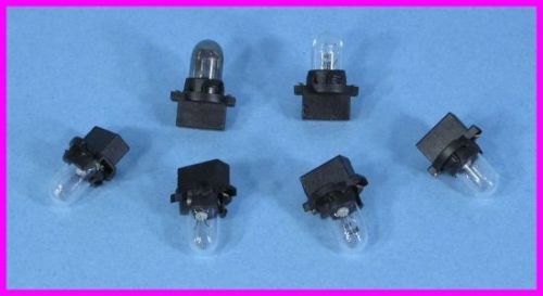 * 6 ford f4uz-13b76-5a oem interior dashboard panel bulbs w/ retainers holders *