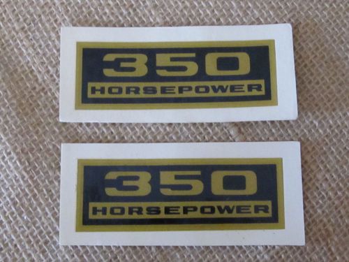 Chevrolet 350 horsepower valve cover decal set