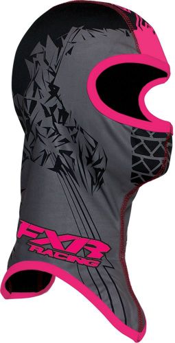 Fxr shredder frostbite balaclava face mask black/fuchsia/pink