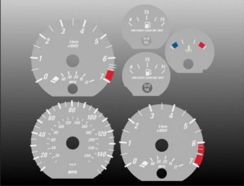 2000-2006 bmw 3-series coupe dash instrument cluster grey face gauges e46