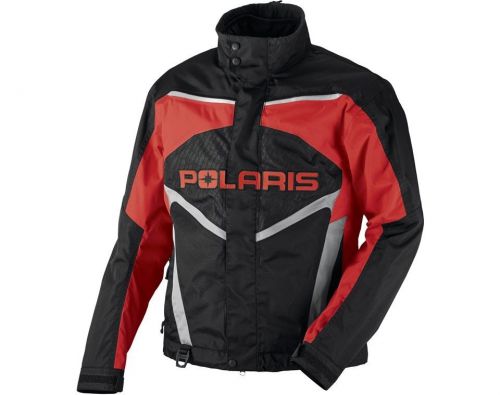 Polaris mens throttle black/red  warm winter snowmobile jacket coat -m- xl- 2xl