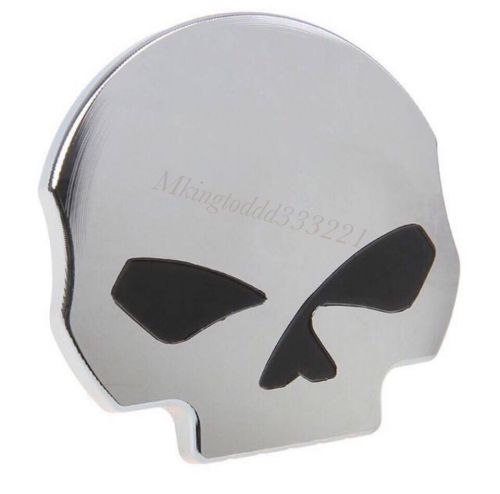 Chrome skull gas cap for harley davidson hd chopper bobber classic custom