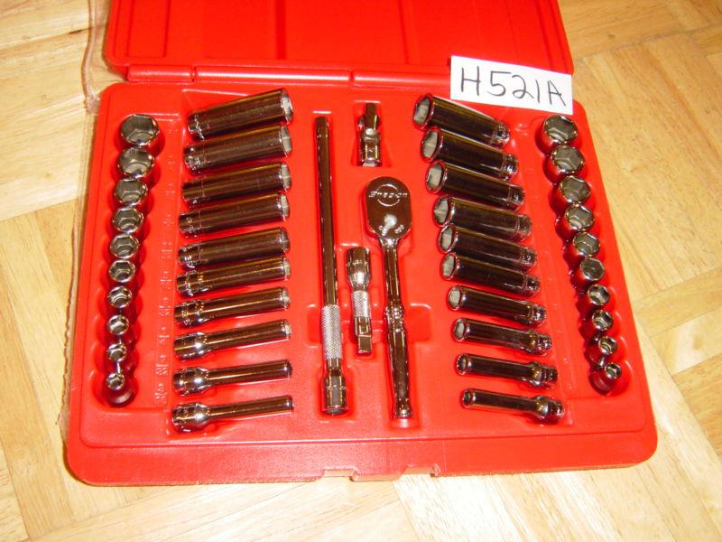 Snap on tools new unused 44 piece 1/4 dr metric / fractional general service set