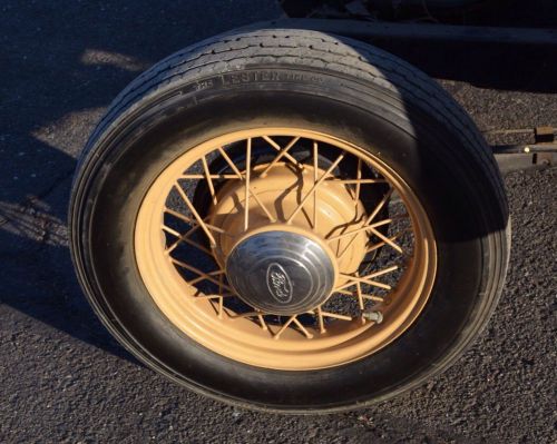 1932 ford 5w deuce coupe roadster set of 5 original 18&#034; wire wheels