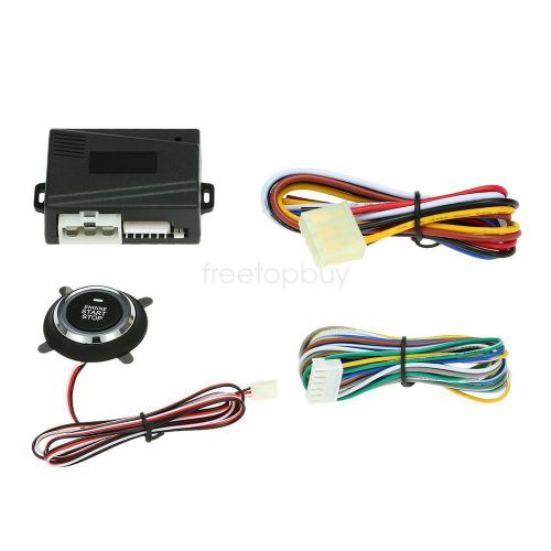 Engine start &amp;stop button working with car alarm system rfid immobilizer engine