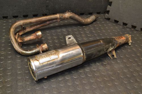 Honda 400ex dg muffler exhaust full!! 400ex 99-04 exhaust and header muffler h-2