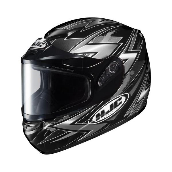 Hjc cs-r2 small thunder silver dual lens snowmobile snow csr2 helmet sm small s