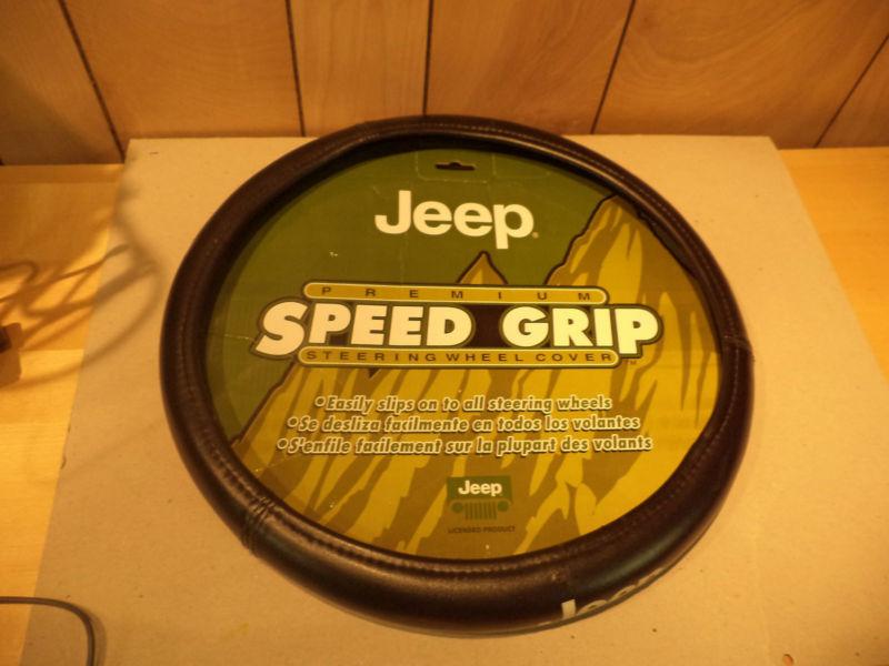 *lightly used* 1 jeep premium speed grip black steering wheel cover