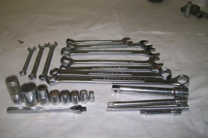 Craftsman tool lot sockets ratchets breaker bar extensions 1/ 3/8 1/2"