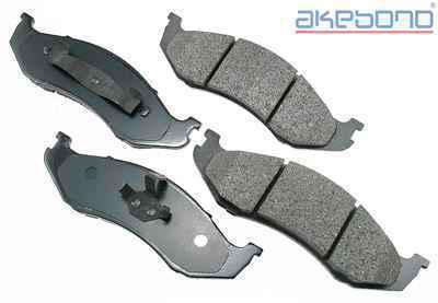 Akebono act712 brake pad or shoe, front-proact ultra premium ceramic pads