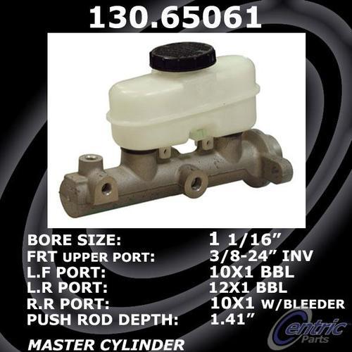 Centric 130.65061 brake master cylinder-premium master cylinder
