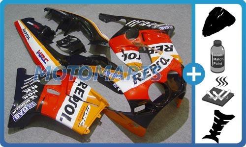 5 in 1 bundle pack for honda cbr250r mc19 88 89 body kit fairing & windscreen ab