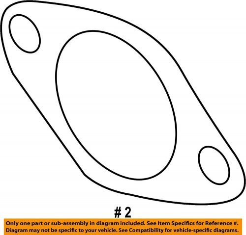 Ford oem 13-20 focus exhaust components-front muffler gasket cv6z9450c