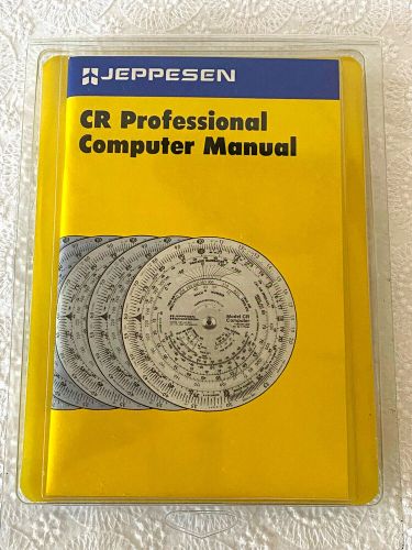 Jeppesen cr-3 flight computer aviation &amp; cr professional manual w/ pouch pilot