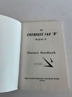 Aviation book vintage owner&#039;s manual  piper cherokee 140 owner&#039;s handbook