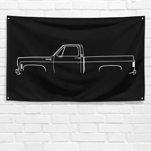 For chevrolet c10 truck 1975 fans 3x5 ft flag gift garage wall decor banner