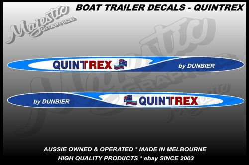 Quintrex - boat trailers - left &amp; right pair - trailer decals / stickers