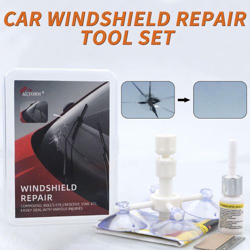 Windshield repair kit weatherproof liquid glass kit set universal best service