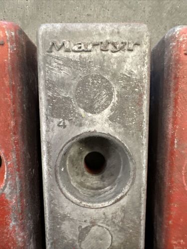 Set of 3 - martyr mercury wedge block anodes zinc cm826134 - used!