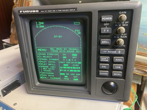 Furuno 1731 mk2 rdp-099 boat marine 7&#034; ctr radar display