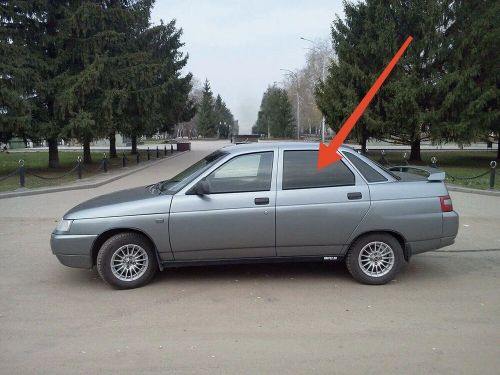 Overtinted rear door glass left lada 2110 2112 priora 2170 2172 puerta de vidrio