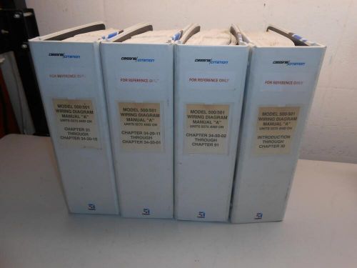 Cessna citation model 500/501 wiring diagram manual &#034;a&#034; chapters 1-91, set of 4