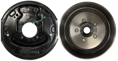 Electric trailer brake 10 in. rh backing plate hub/drum kit (5 on 4.5)