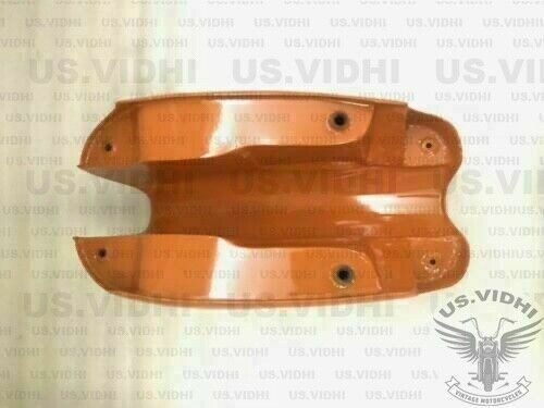 Petrol fuel tank for norton commando roadster 850 orange paint + panels + cap