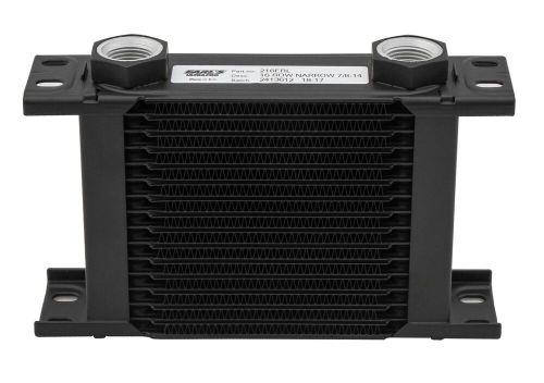 216erl earl&#039;s ultrapro oil cooler - black - 16 rows - narrow cooler - 10 o-ring