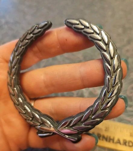 Cadillac wreath emblem  3&#034; chrome plastic gm oem used 3 inch logo