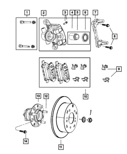 Genuine mopar brake rotor magneti marelli 2amv5515aa