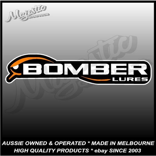 Bomber lures - 210mm x 45mm - boat decal / sticker