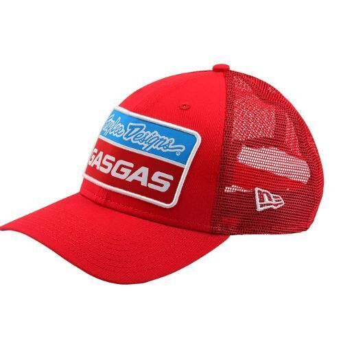 Troy lee designs gasgas team stock curved snapback red motocross hat - one size