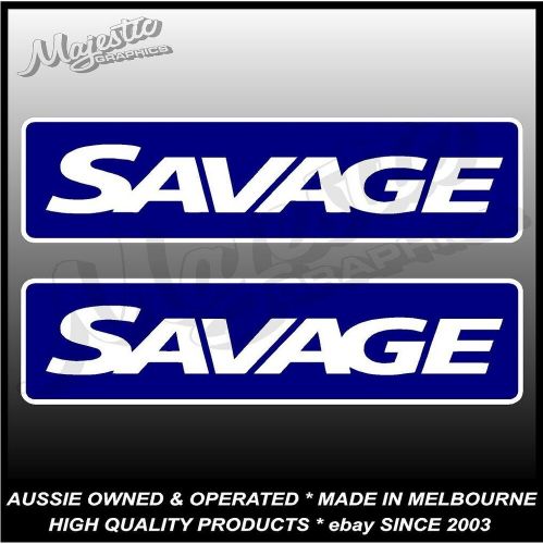 Savage - 400mm x 100mm x 2 - pair - boat decals