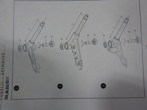 Birel Freeline spindle front wheel brake model.L pair 07 cast single piston, US $125.00, image 2