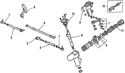 Genuine mitsubishi idler arm mb241423