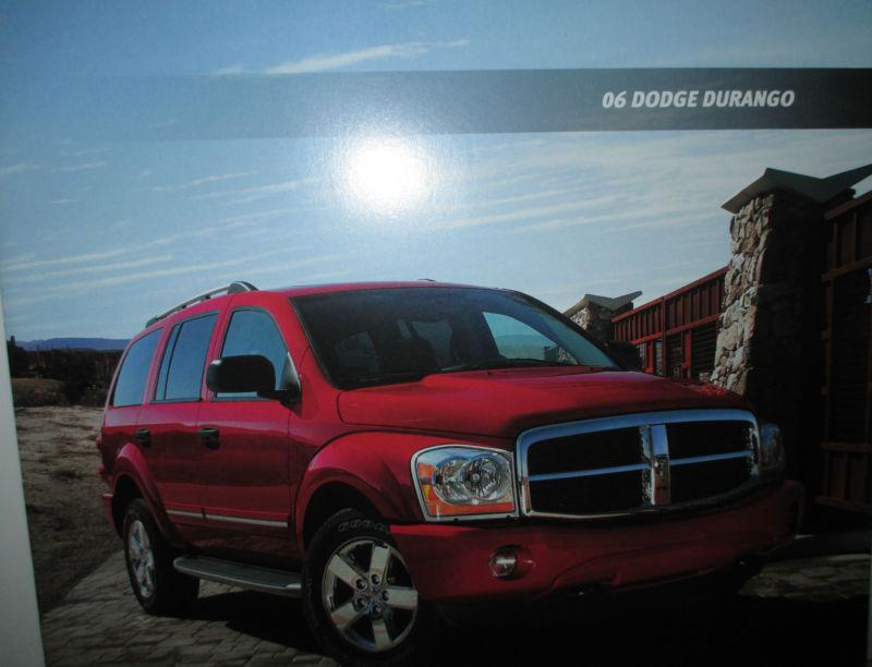 2006 dodge durango 20page original sales brochure catalog  mint condition