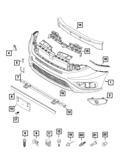 Genuine mopar air dam 68266755aa