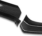 For mercedes benz c-class w205 amg sport 15-18 carbon look front bumper lip 3pcs