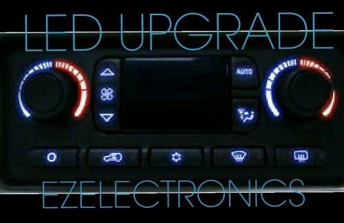 2003 to 2006 suburban, silverado, tahoe climate control led repair upgrade  blue