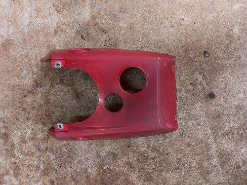 Kawasaki bayou 220 gas tank cover red oem