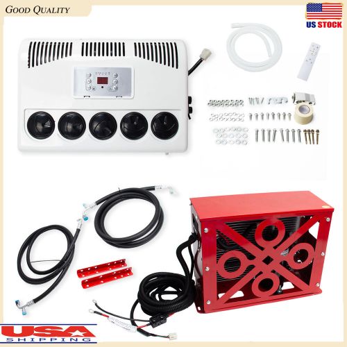 12v universal air conditioner a/c kit for car cab bus rv semi trucks 11000 btu