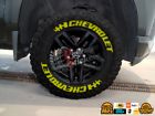 Tire lettering for chevrolet decal tyre lettering fits s.u.v.s -2.00&#034; stickers