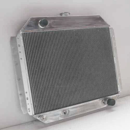 Aluminum radiator fit 66-79 ford truck chevy engine at/mt 833b 3rows 62mm